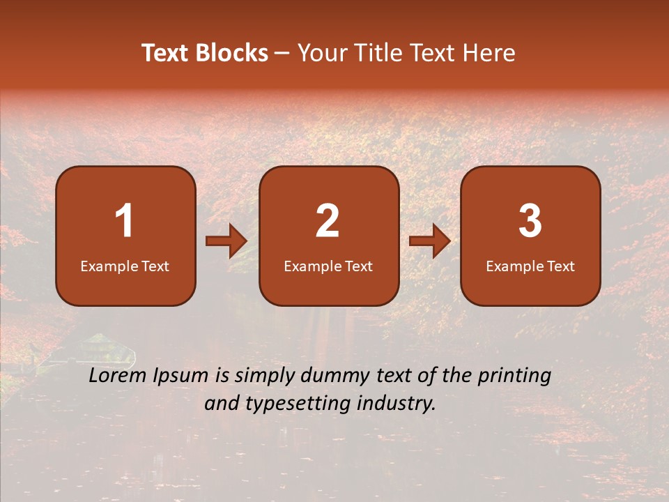 Foliage Golden Vista PowerPoint Template