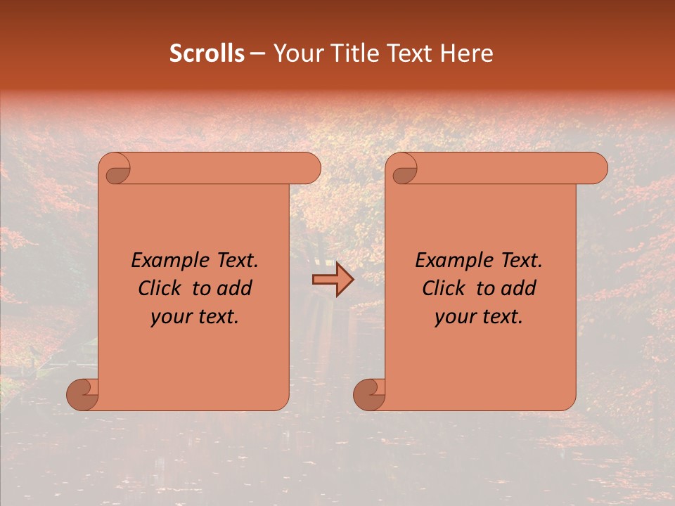 Foliage Golden Vista PowerPoint Template