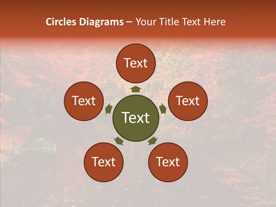 Foliage Golden Vista PowerPoint Template