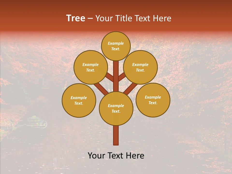 Foliage Golden Vista PowerPoint Template