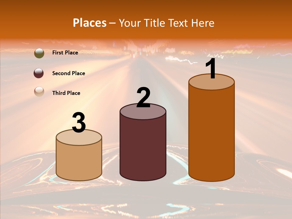 Street Flyover Sky PowerPoint Template