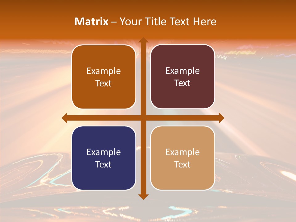 Street Flyover Sky PowerPoint Template