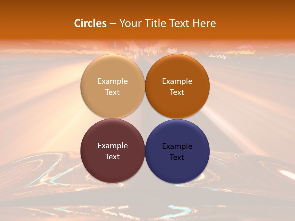 Street Flyover Sky PowerPoint Template