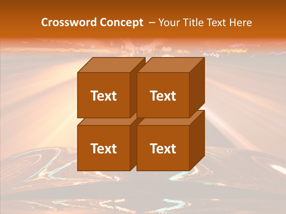 Street Flyover Sky PowerPoint Template