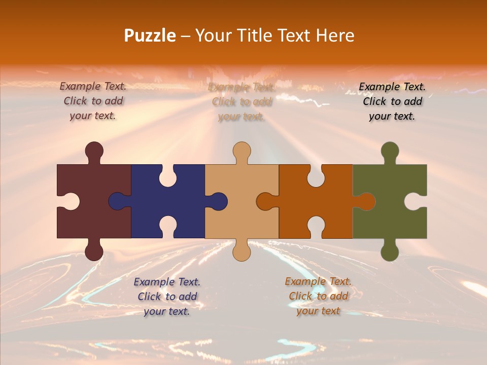 Street Flyover Sky PowerPoint Template