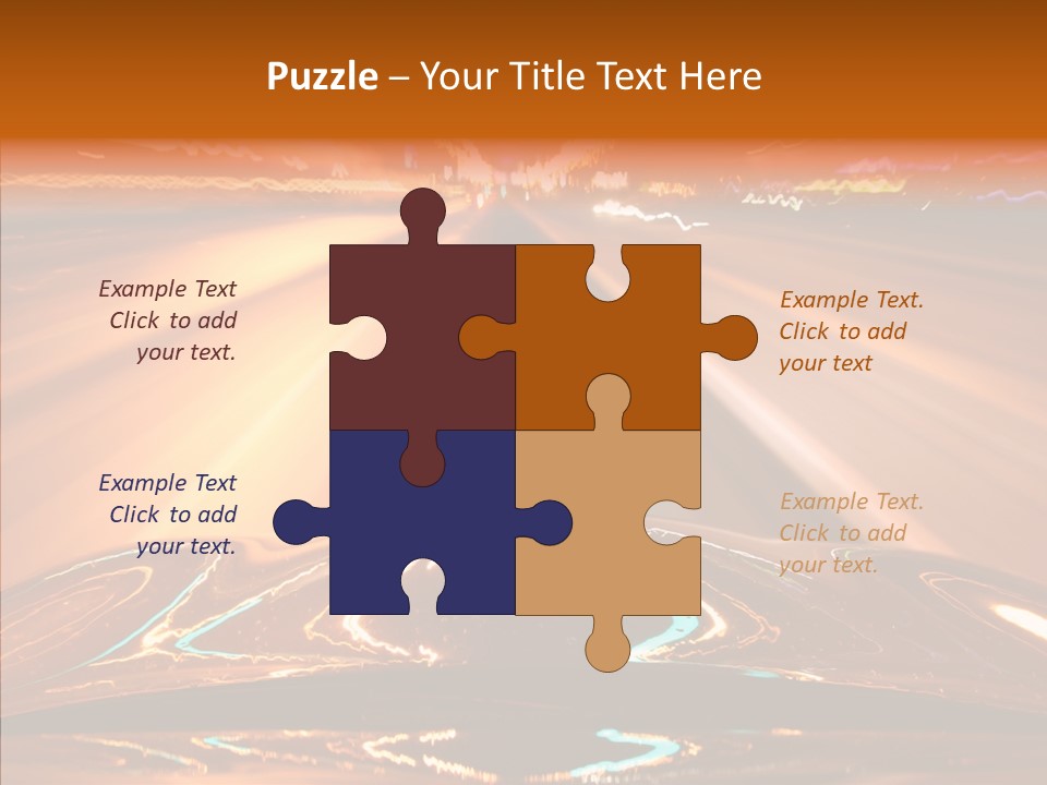 Street Flyover Sky PowerPoint Template