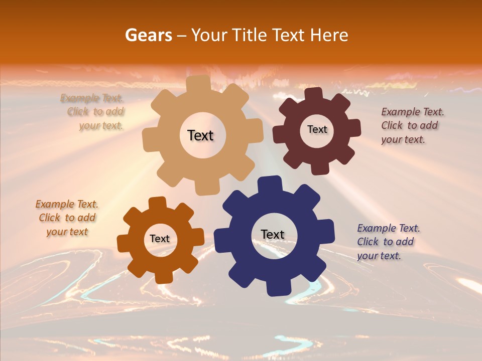 Street Flyover Sky PowerPoint Template