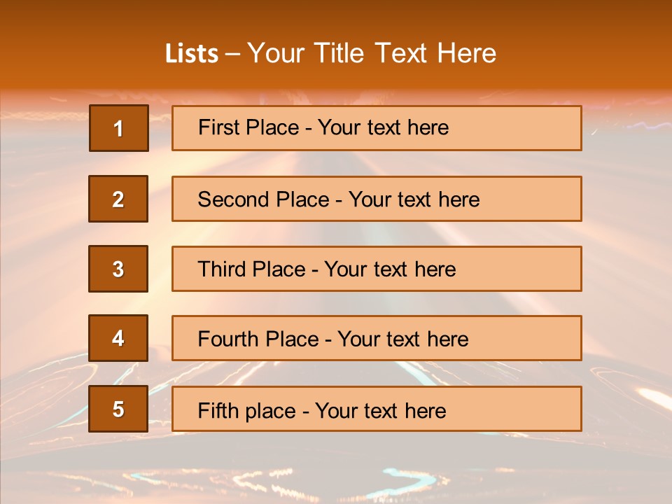 Street Flyover Sky PowerPoint Template
