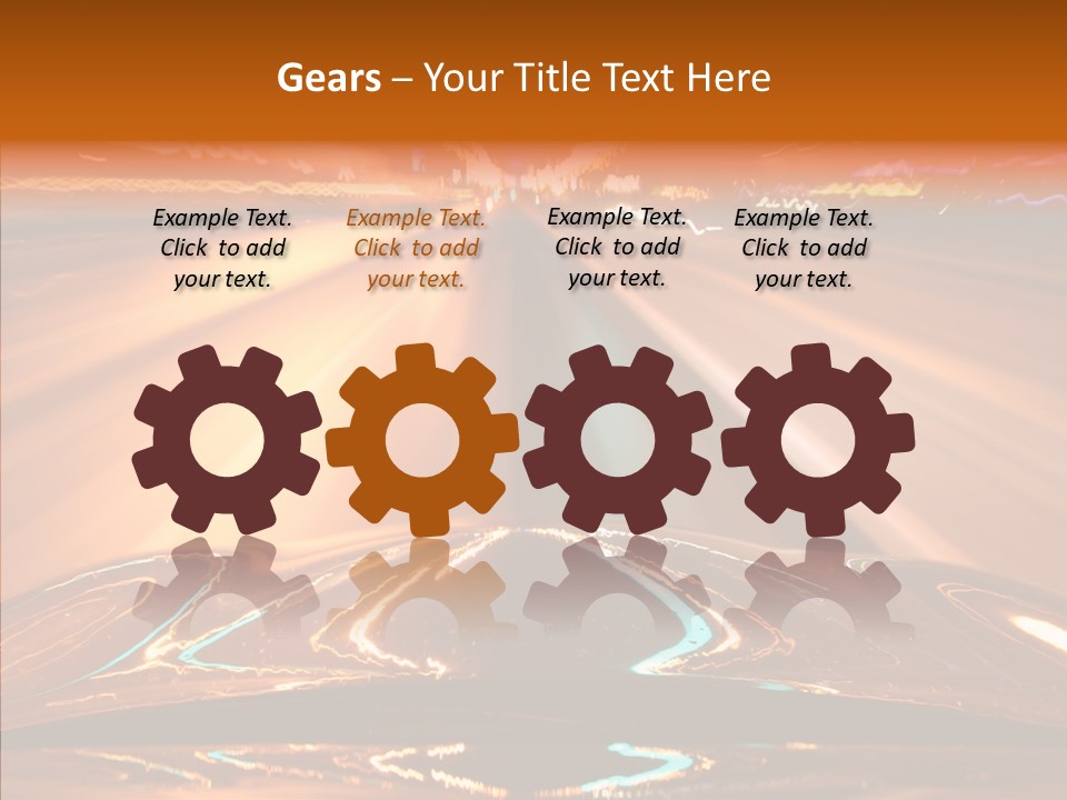 Street Flyover Sky PowerPoint Template