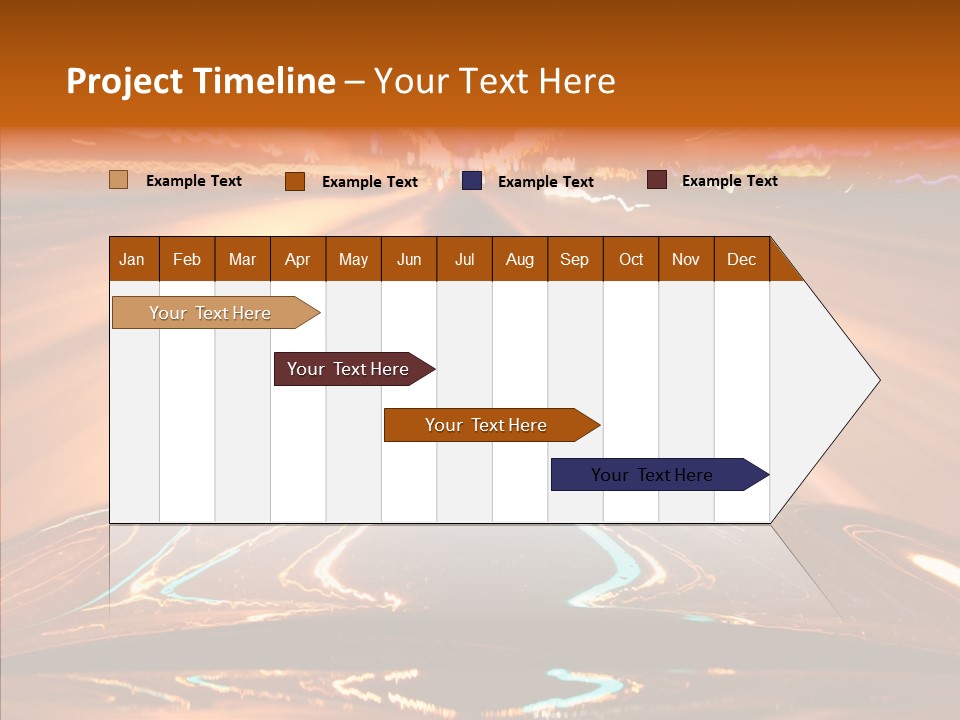 Street Flyover Sky PowerPoint Template