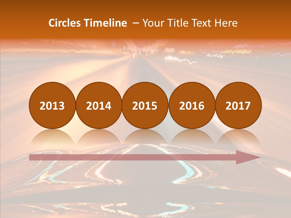 Street Flyover Sky PowerPoint Template