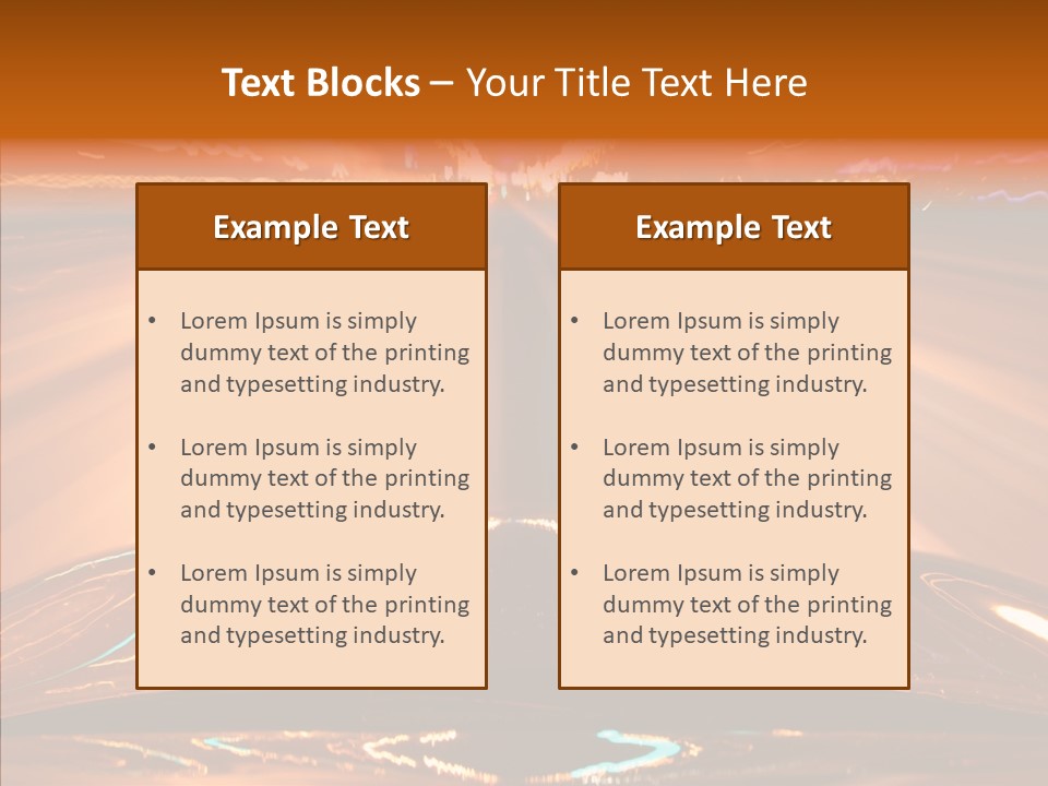 Street Flyover Sky PowerPoint Template
