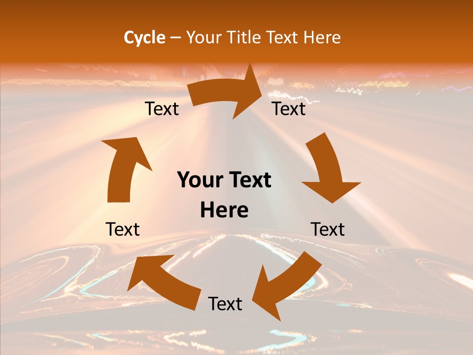 Street Flyover Sky PowerPoint Template