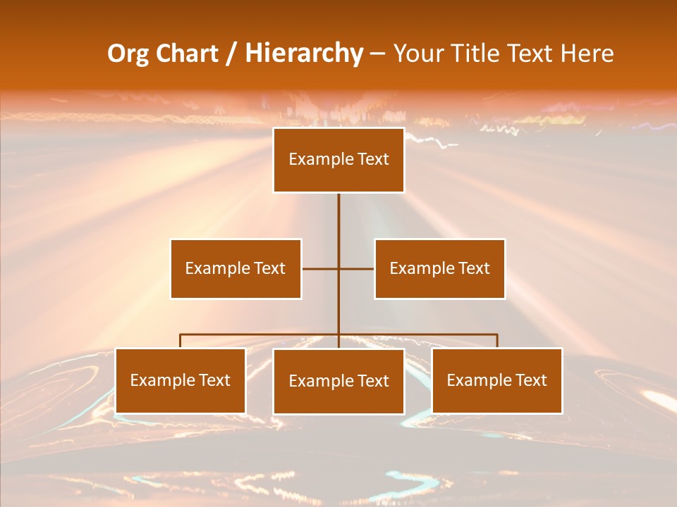 Street Flyover Sky PowerPoint Template