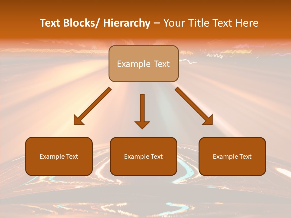 Street Flyover Sky PowerPoint Template