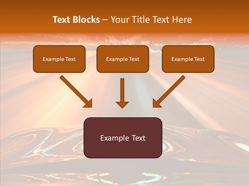 Street Flyover Sky PowerPoint Template