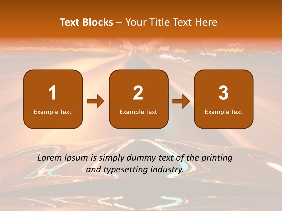 Street Flyover Sky PowerPoint Template