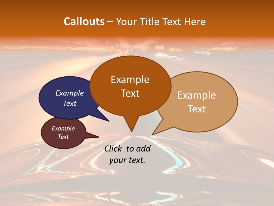 Street Flyover Sky PowerPoint Template