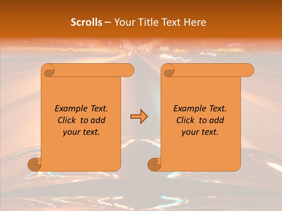 Street Flyover Sky PowerPoint Template