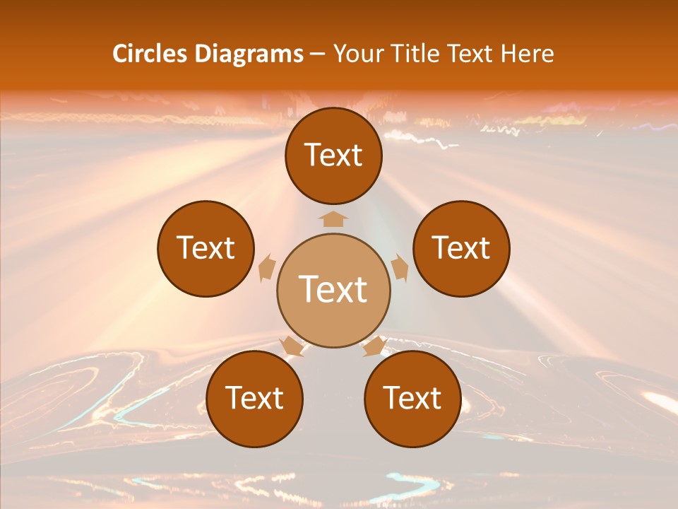 Street Flyover Sky PowerPoint Template