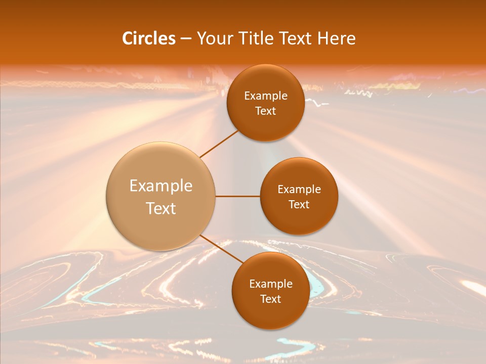 Street Flyover Sky PowerPoint Template