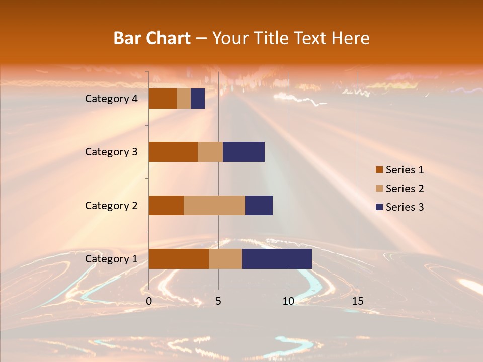 Street Flyover Sky PowerPoint Template