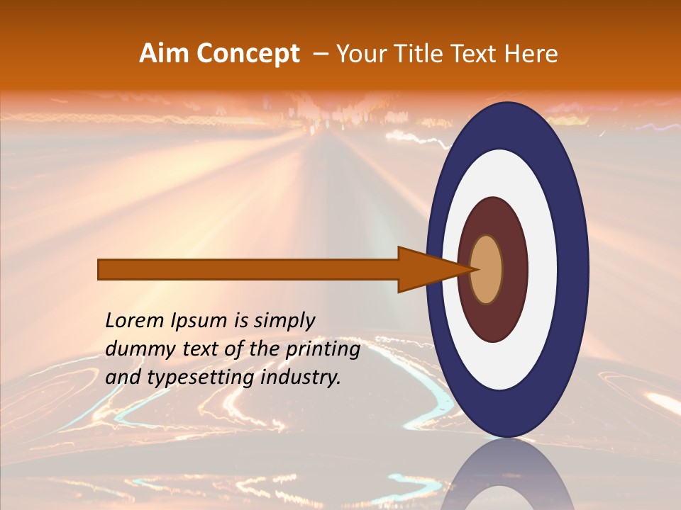 Street Flyover Sky PowerPoint Template