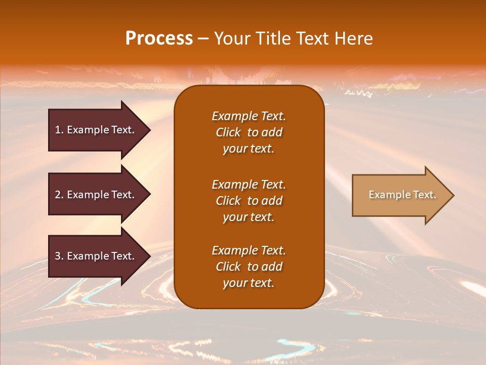 Street Flyover Sky PowerPoint Template
