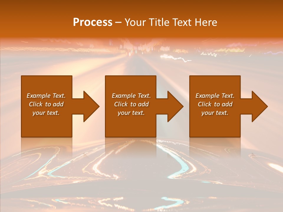 Street Flyover Sky PowerPoint Template