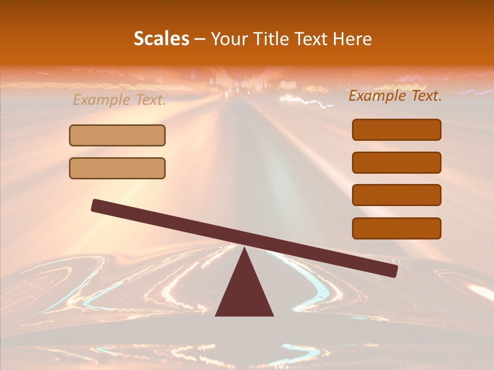 Street Flyover Sky PowerPoint Template