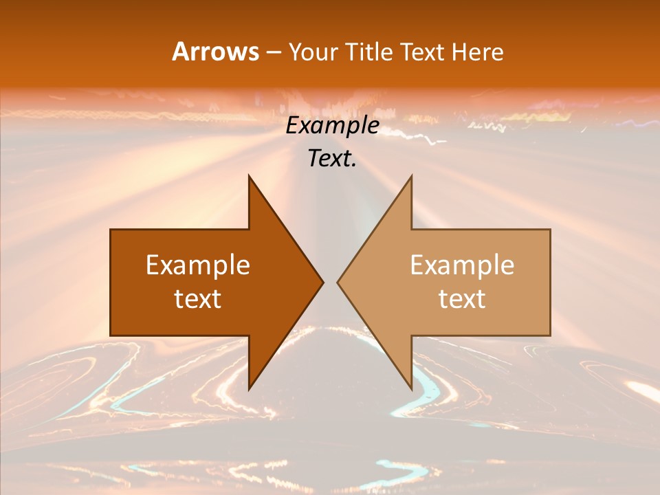 Street Flyover Sky PowerPoint Template