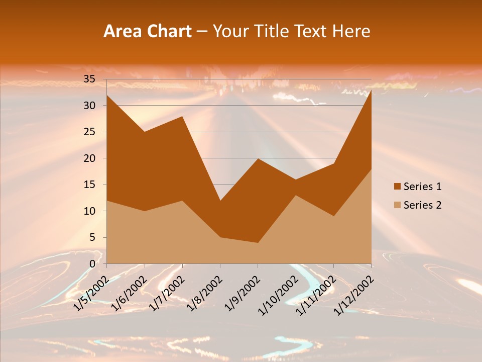 Street Flyover Sky PowerPoint Template