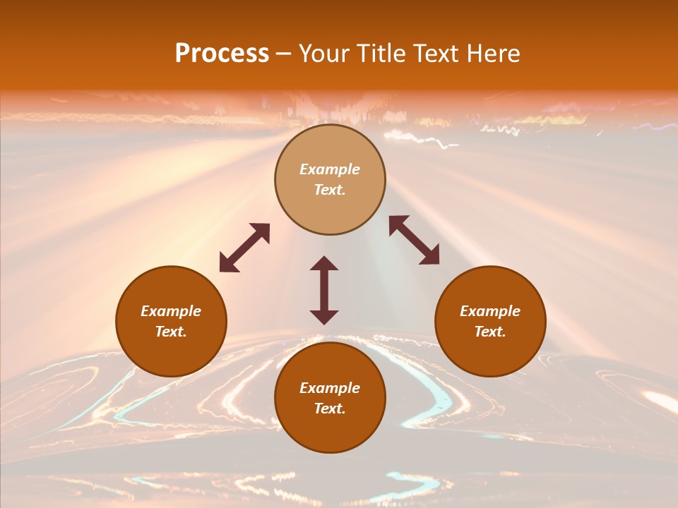 Street Flyover Sky PowerPoint Template