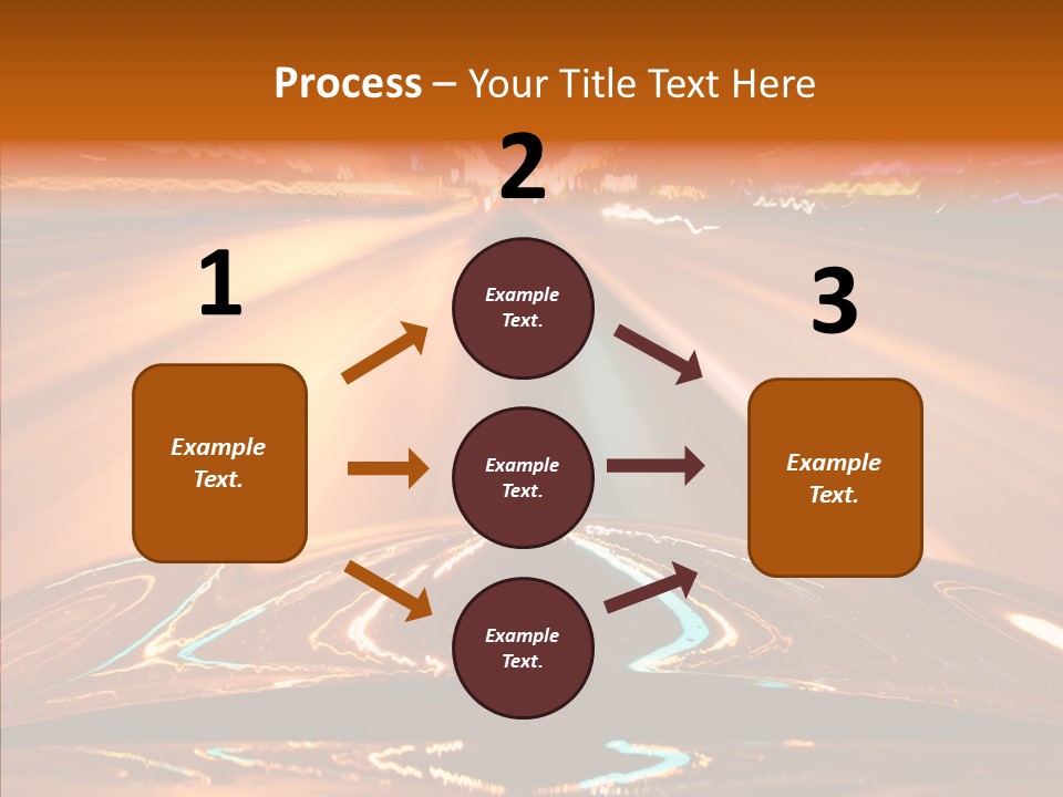 Street Flyover Sky PowerPoint Template