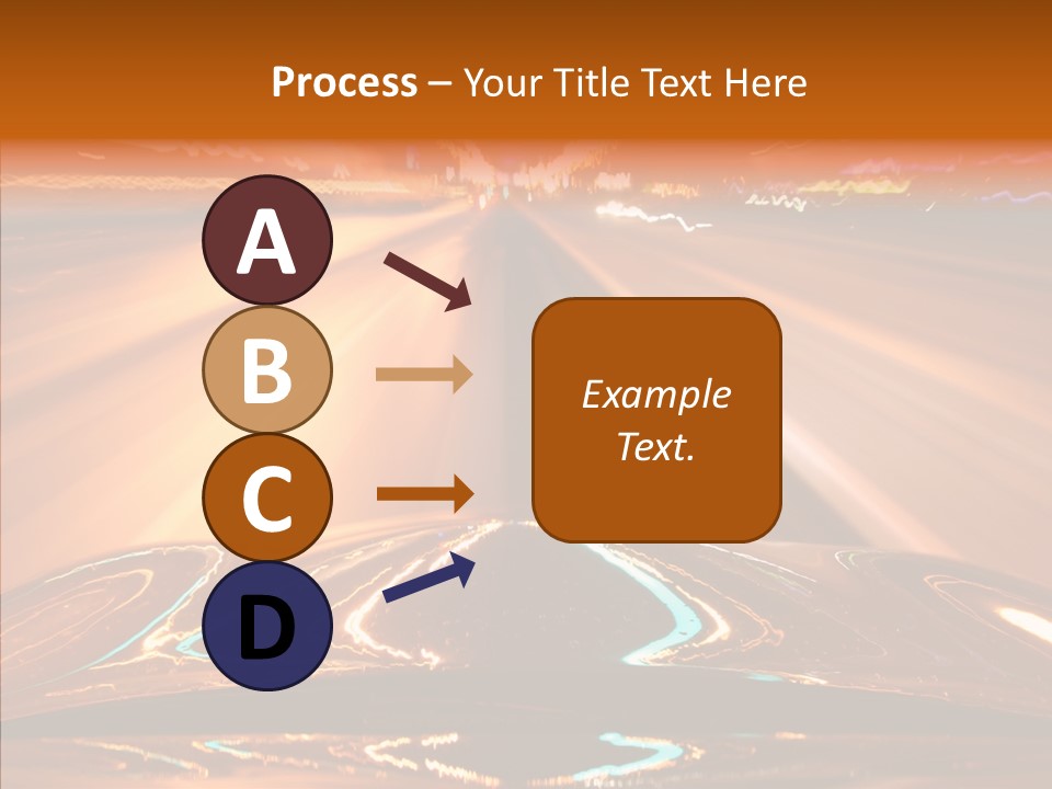 Street Flyover Sky PowerPoint Template