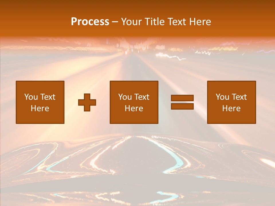 Street Flyover Sky PowerPoint Template