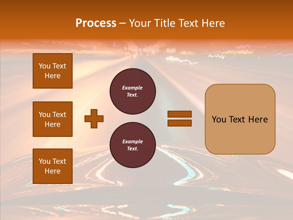 Street Flyover Sky PowerPoint Template