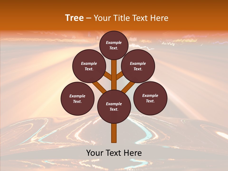 Street Flyover Sky PowerPoint Template