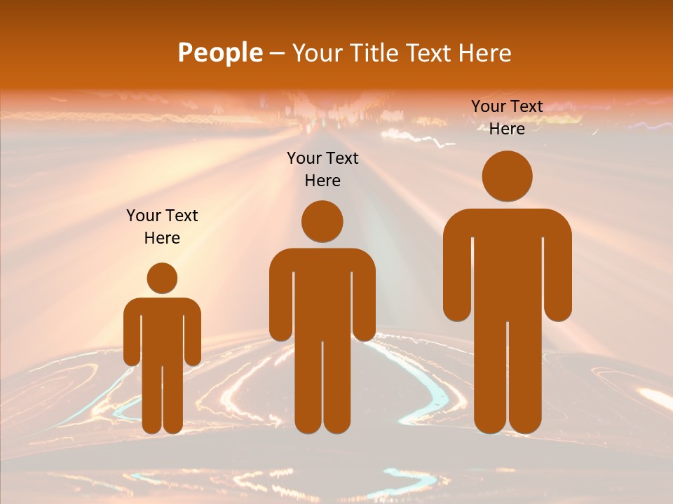 Street Flyover Sky PowerPoint Template