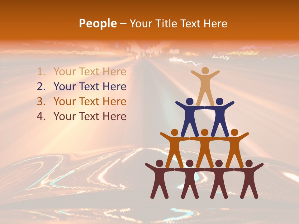 Street Flyover Sky PowerPoint Template