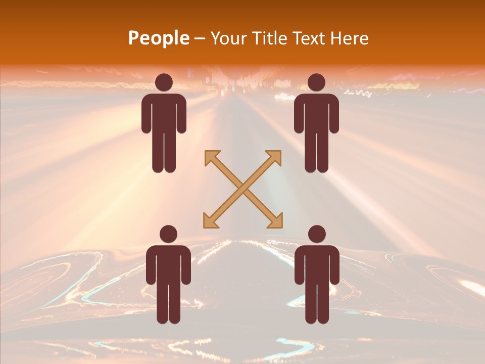 Street Flyover Sky PowerPoint Template