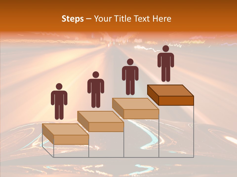 Street Flyover Sky PowerPoint Template