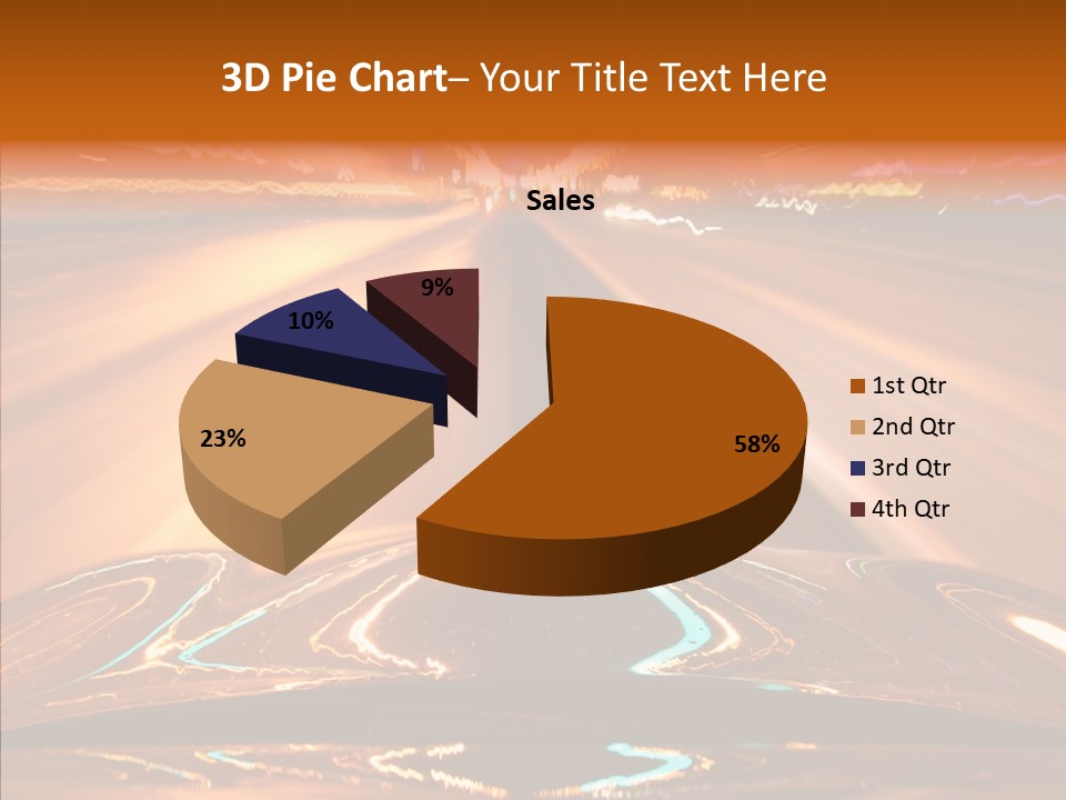 Street Flyover Sky PowerPoint Template