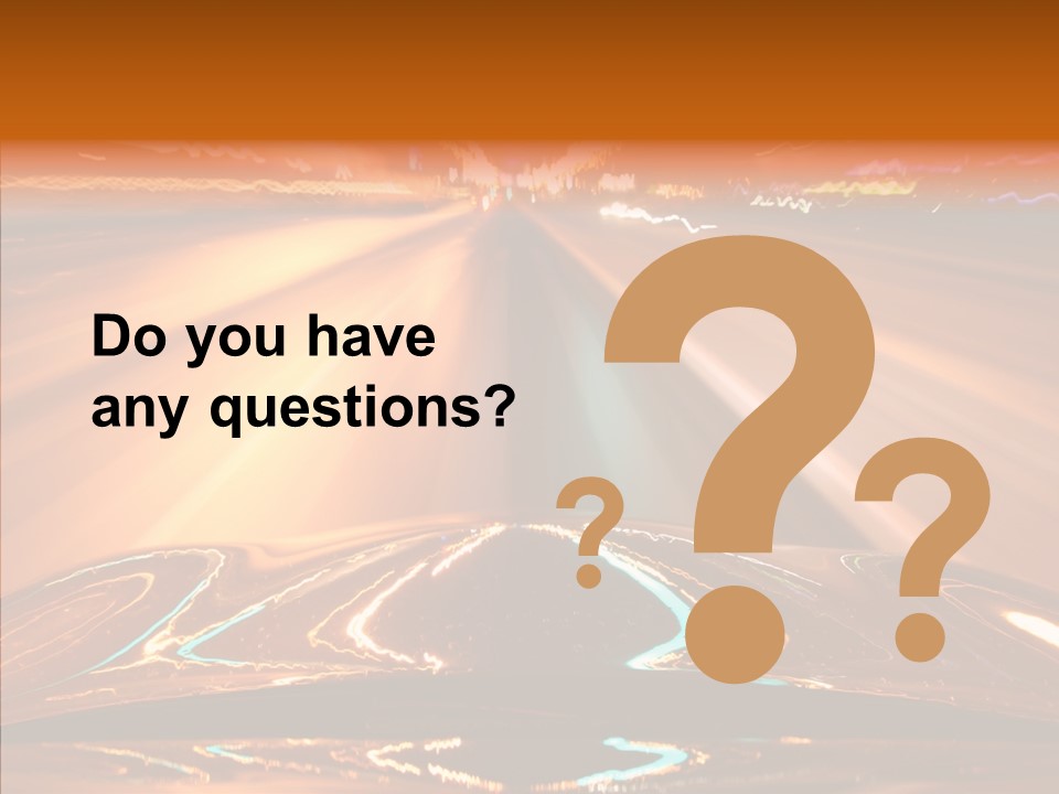 Street Flyover Sky PowerPoint Template