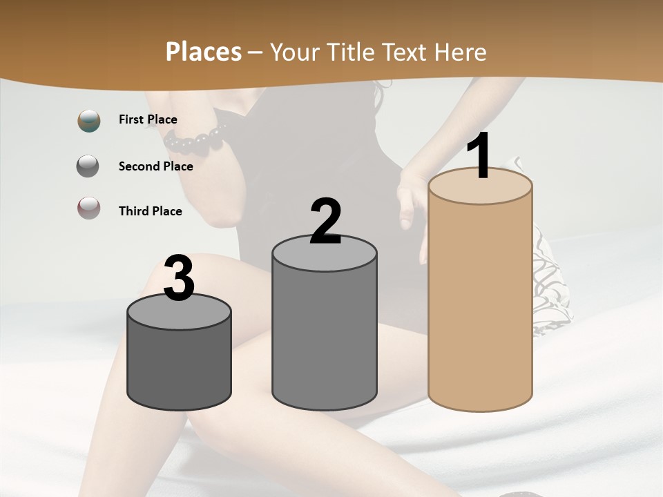 Face Black Hair PowerPoint Template