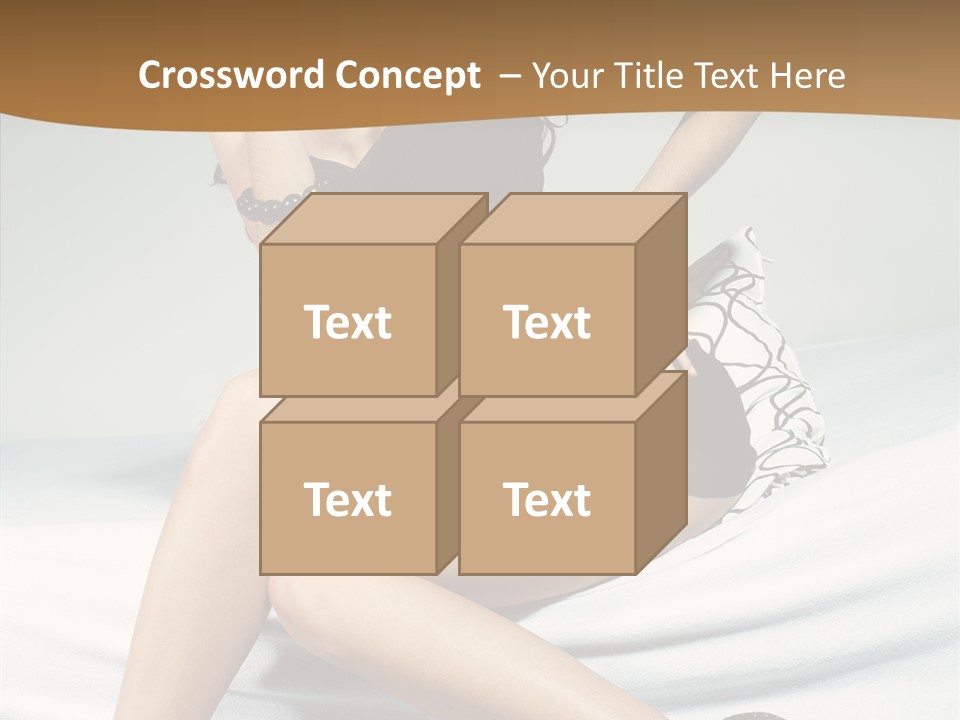 Face Black Hair PowerPoint Template