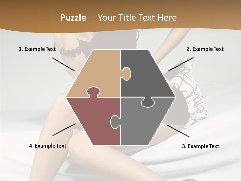 Face Black Hair PowerPoint Template