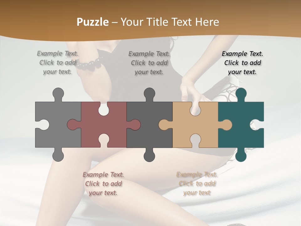 Face Black Hair PowerPoint Template