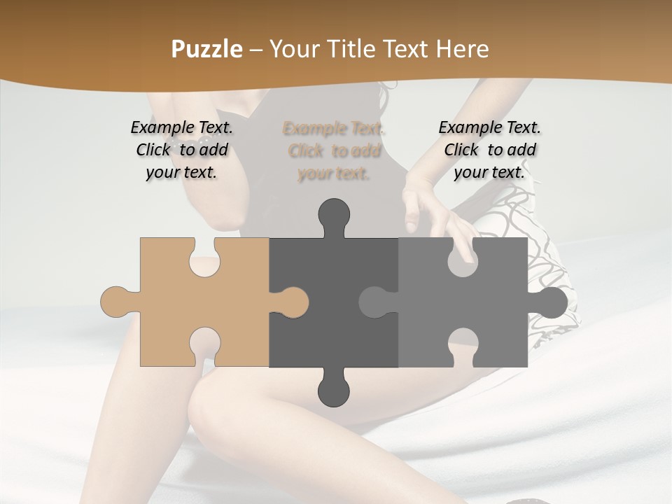 Face Black Hair PowerPoint Template