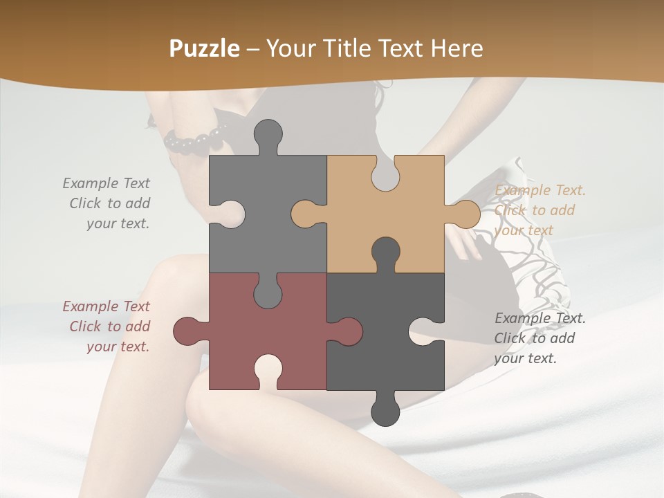 Face Black Hair PowerPoint Template